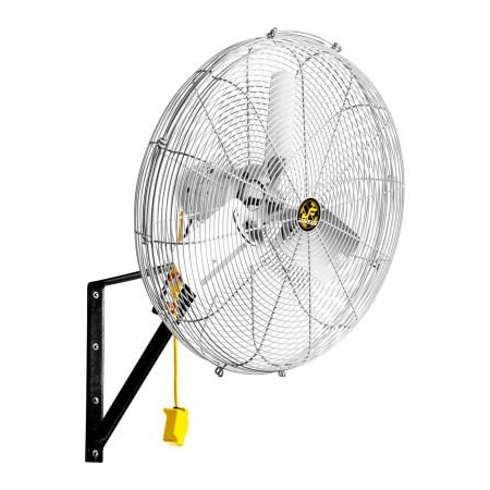 Hunter Fan Co. Jan Fan Jan Fan 24in Wall Or Ceiling Mount Fan w/ Drop Cord Switch, 2 Speed, Silver, 3PK JF-WCM24-DCS-S